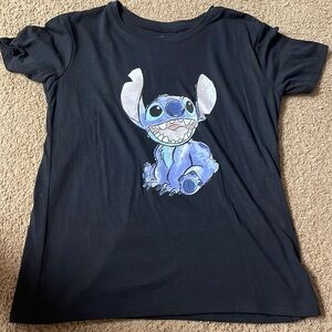 Black Stitch T shirt